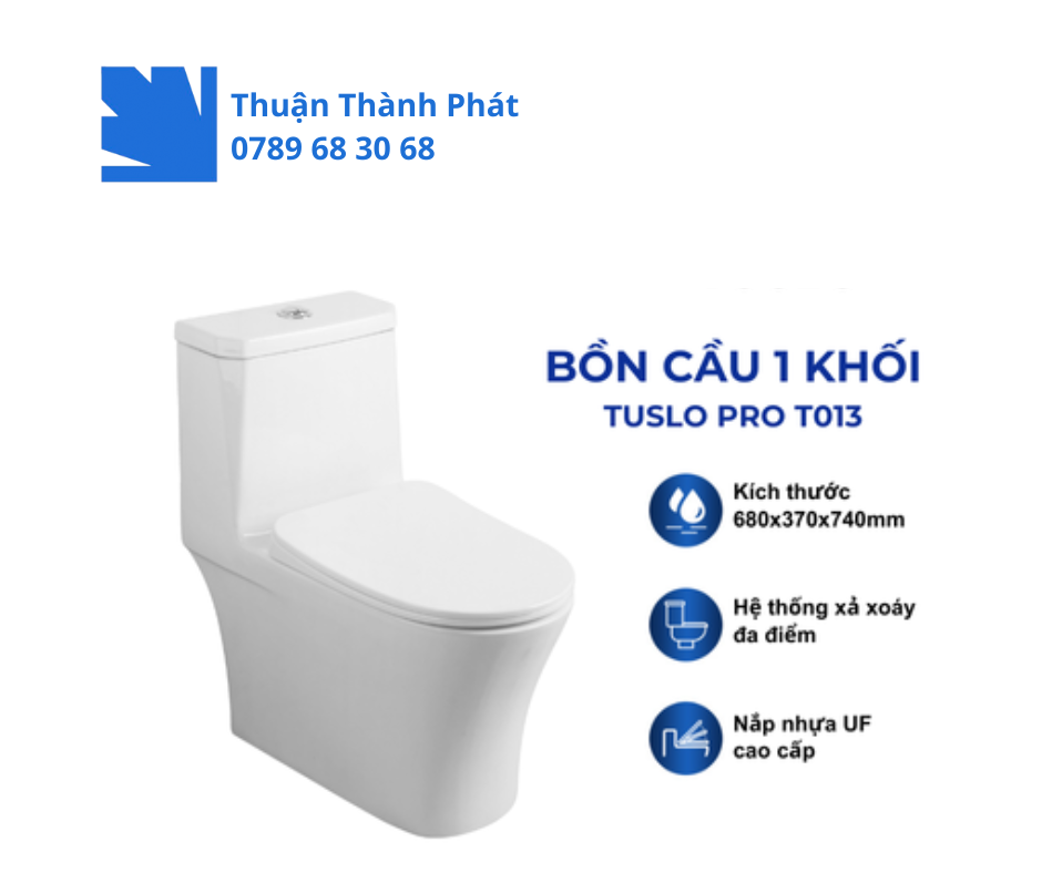 Bồn cầu 1 khối TUSLO PRO T013 toàn cảnh