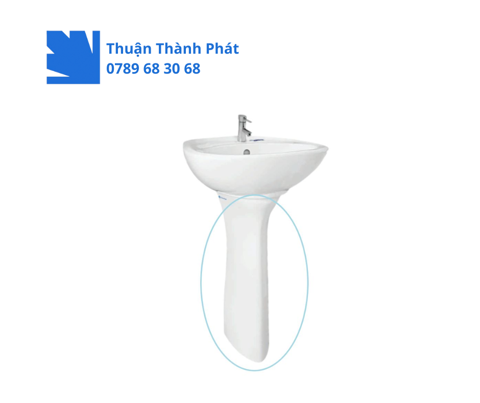 Chân chậu lavabo Thiên Thanh PDY100T màu trắng
