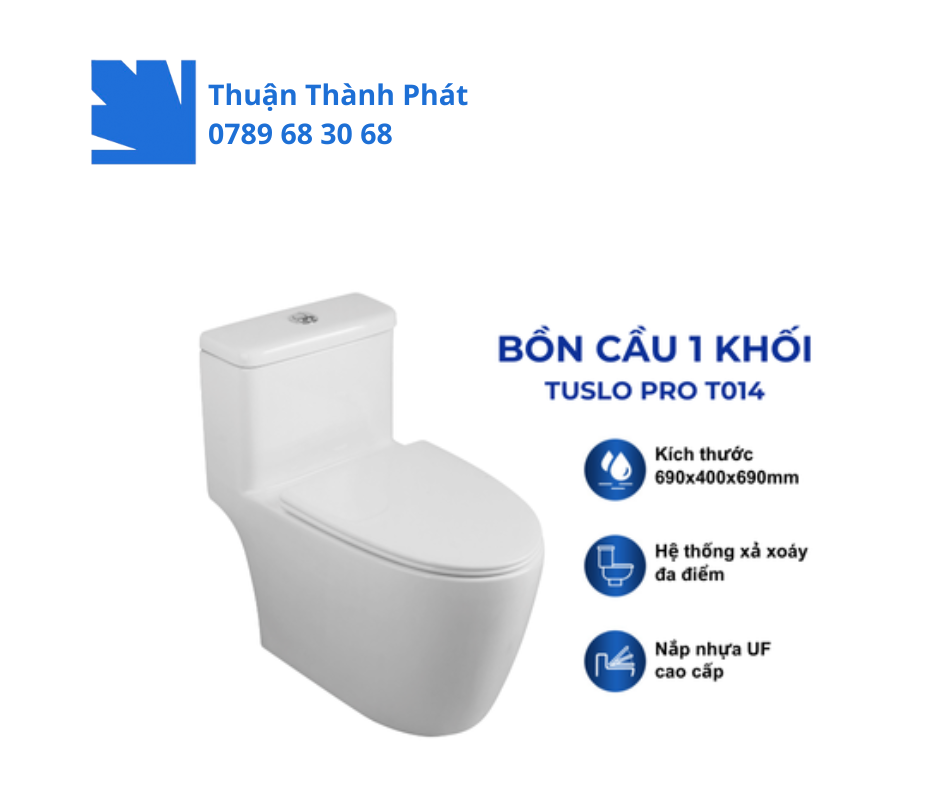 Bồn cầu 1 khối TUSLO PRO T015 liền khối
