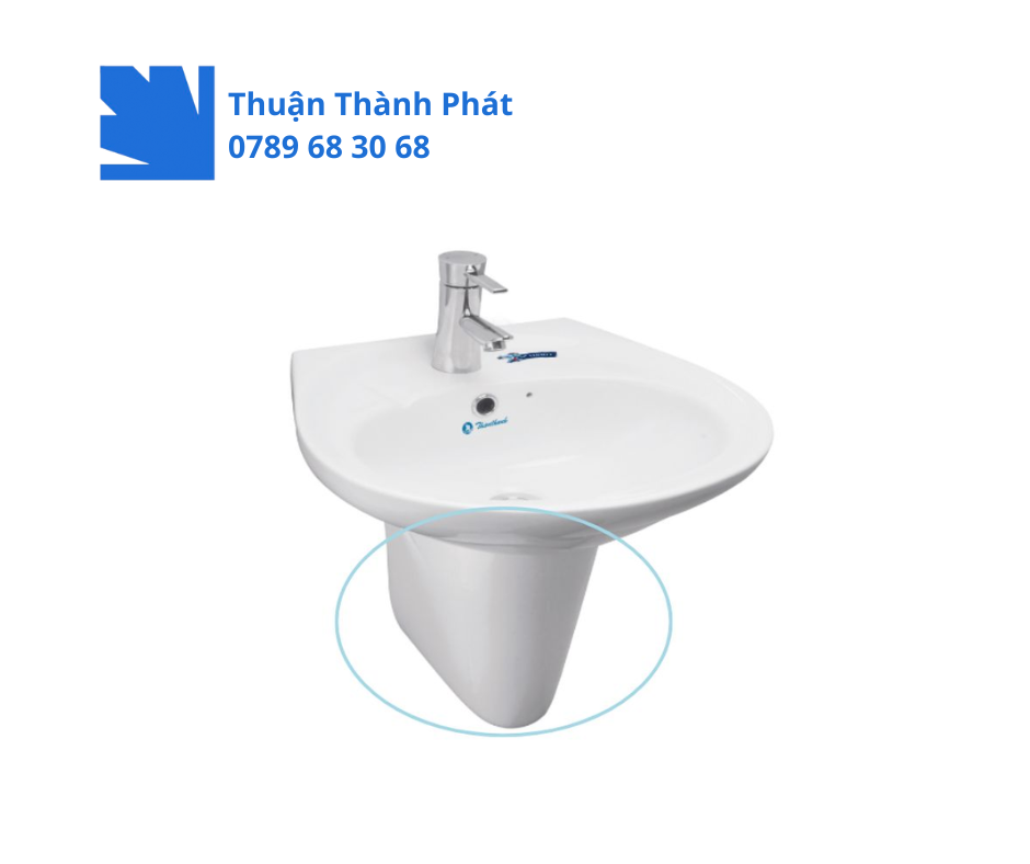 Chân chậu lavabo Thiên Thanh PT04 màu trắng