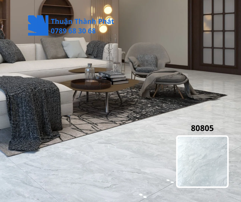 Gạch ốp lát 80805 bề mặt vân đá sáng