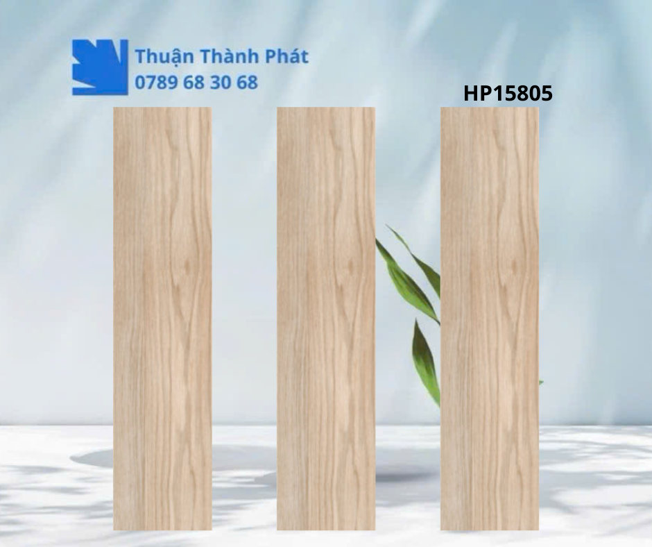 Gạch ốp lát HP15805 men nhám giả gỗ 15x80