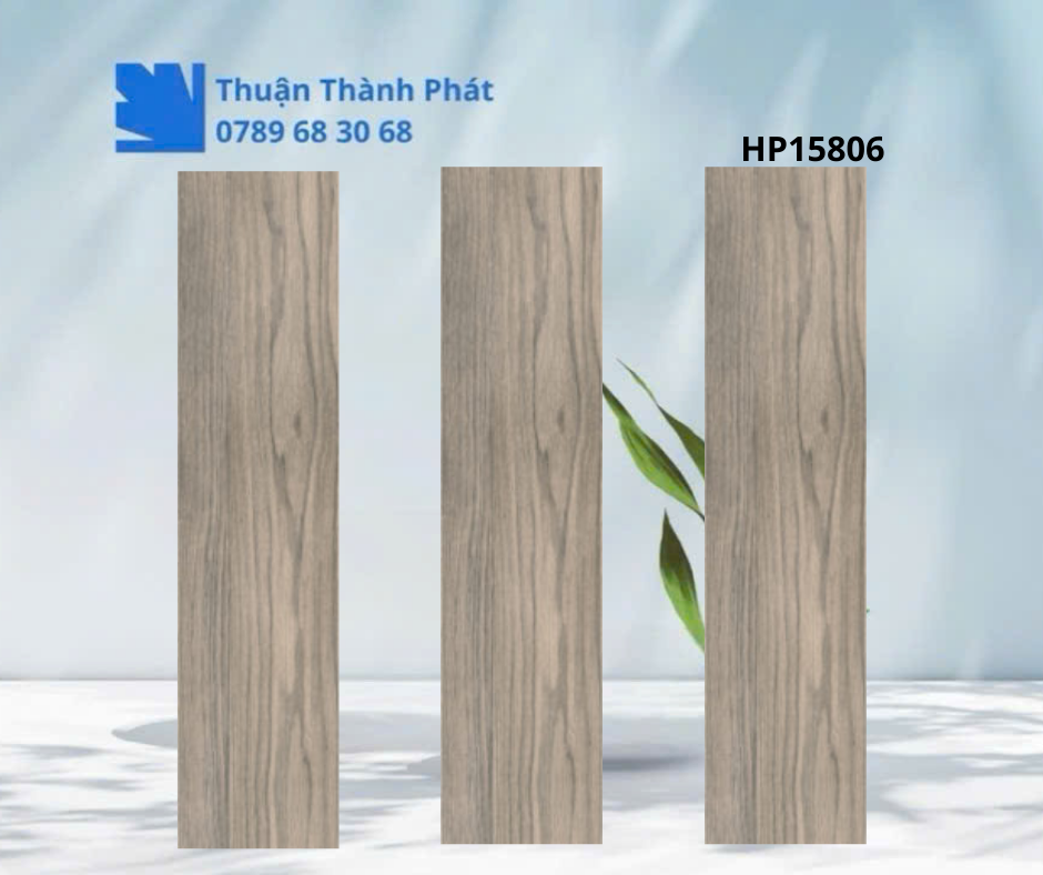 Gạch ốp lát HP15806 men nhám giả gỗ 15x80