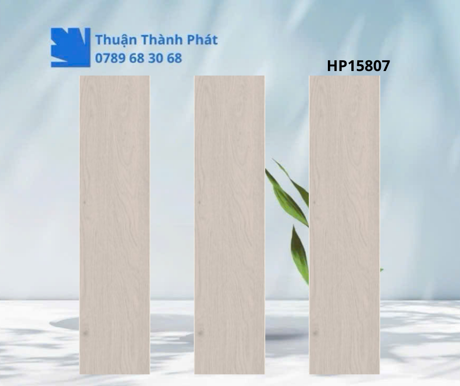 Gạch ốp lát HP15807 men nhám giả gỗ 15x80