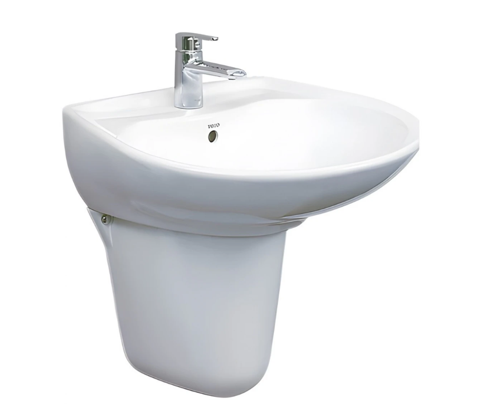 Lavabo TOTO LHT300CR treo tường chân ngắn