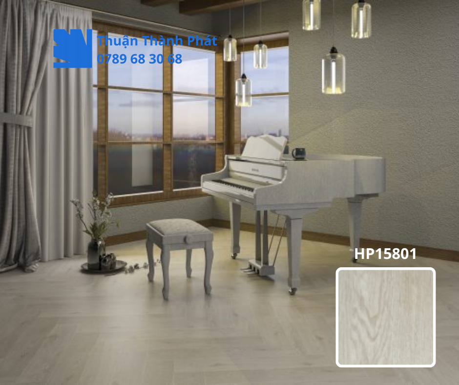 Gạch ốp lát HP15801 ứng dụng trong phòng khách