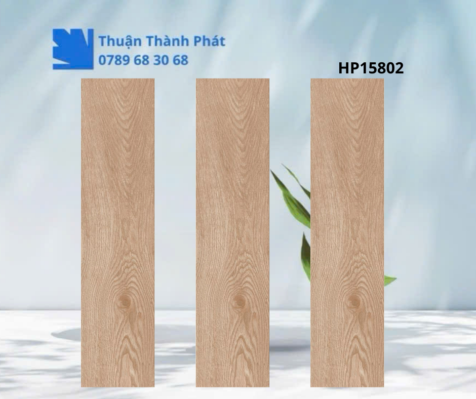 Gạch ốp lát HP15802 men nhám giả gỗ 15x80
