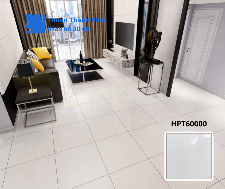 Gạch ốp lát HPT60000 lát nền phòng khách hiện đại