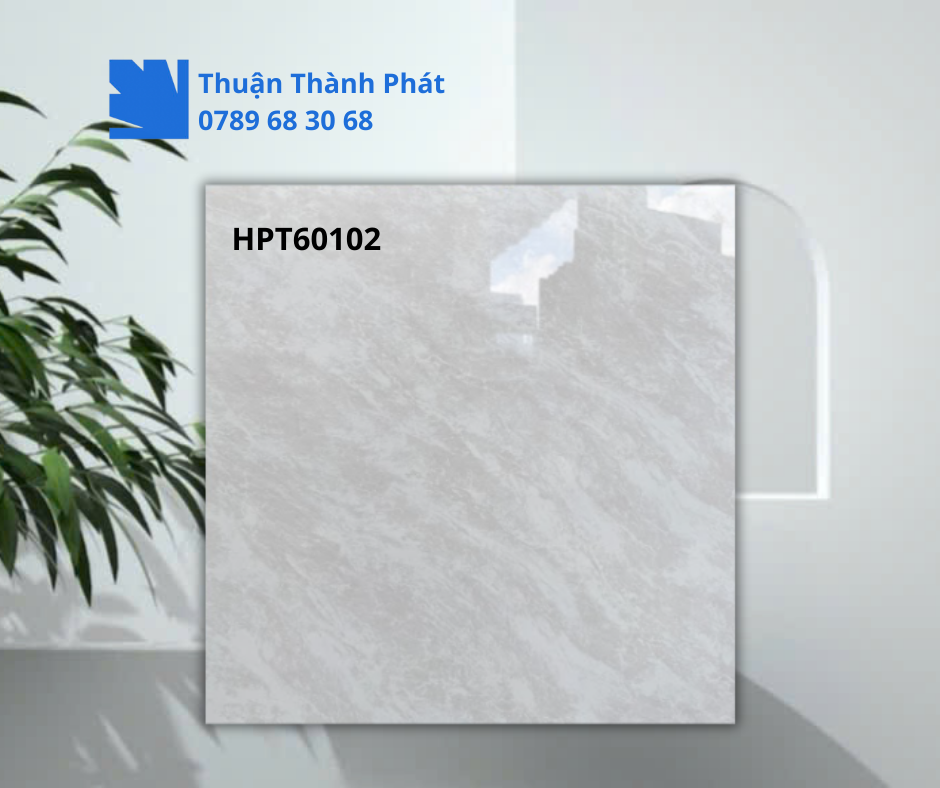 Gạch ốp lát HPT60102 Chất liệu bền chắc, dễ vệ sinh